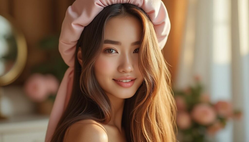 découvrez les bienfaits du bonnet en soie pour protéger vos cheveux, prévenir la casse et maintenir une chevelure douce, brillante et en pleine santé.